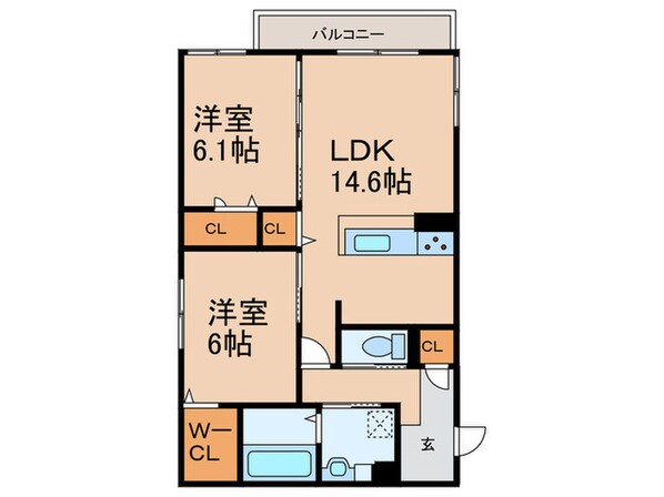 Tiedeurの物件間取画像